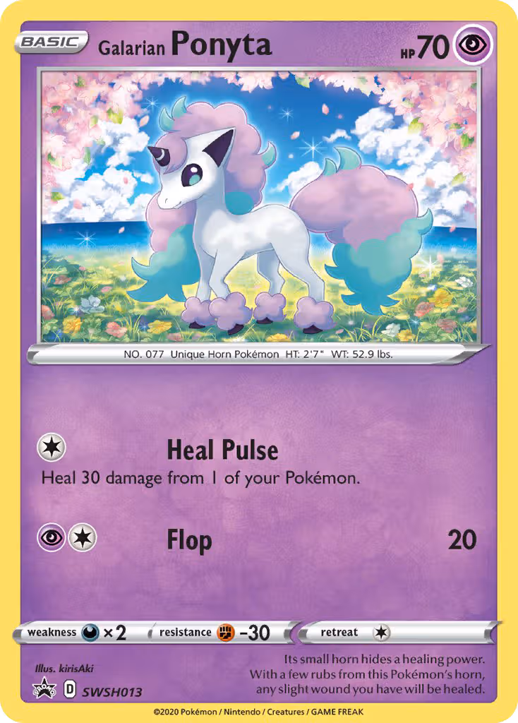 Galarian Ponyta SWSH013 Pokemon card
