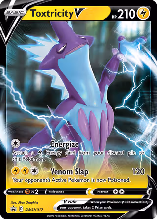Toxtricity V SWSH017 Pokemon card