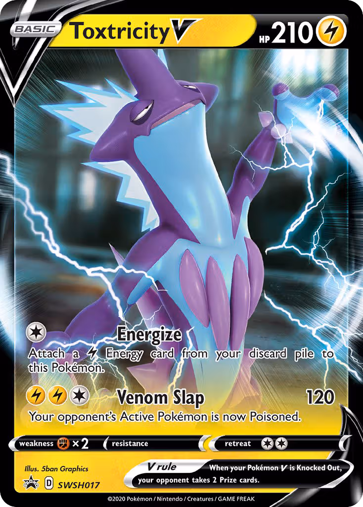 Toxtricity V SWSH017 Pokemon card