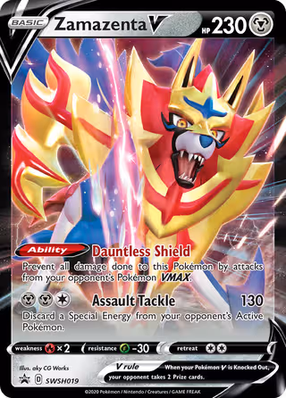 Zamazenta V SWSH019 Pokemon card