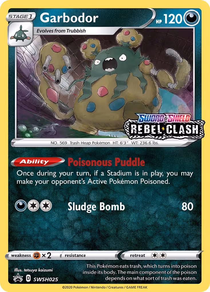 Garbodor SWSH025 Pokemon card