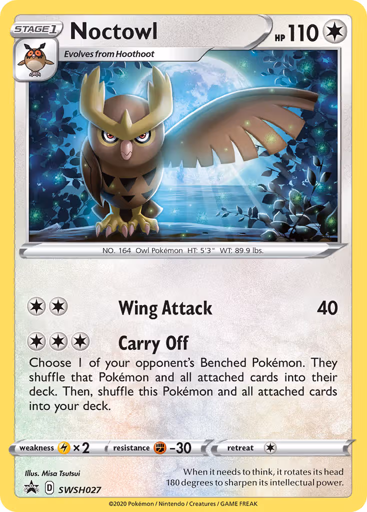Noctowl SWSH027 Pokemon card
