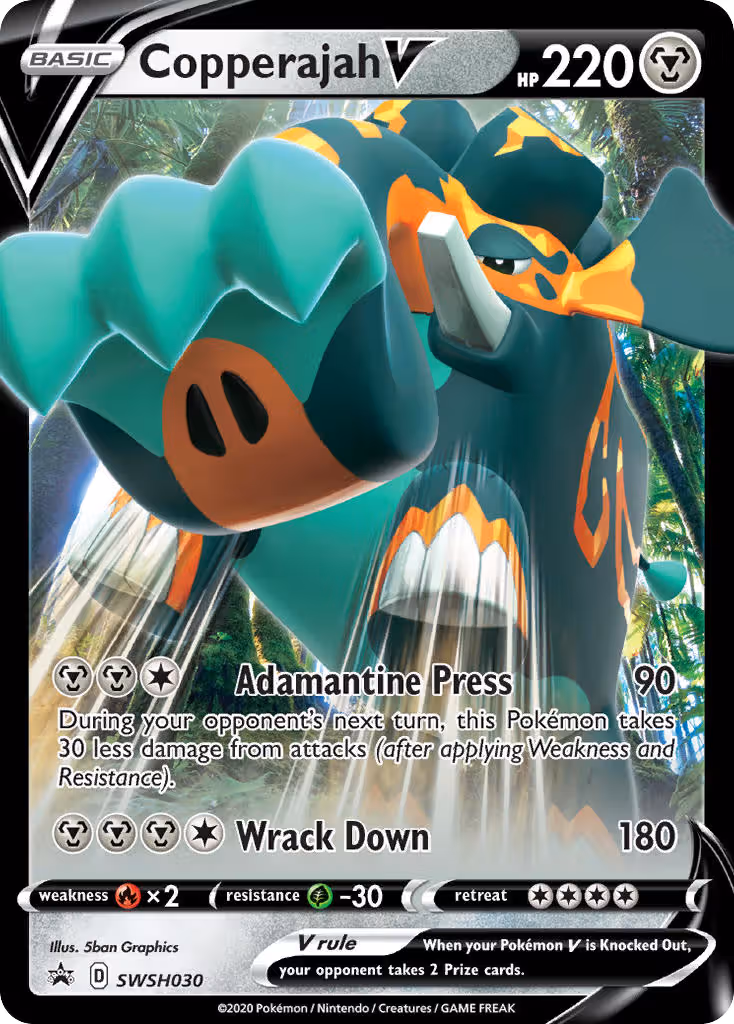 Copperajah V SWSH030 Pokemon card