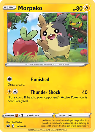 Morpeko SWSH031 Pokemon card