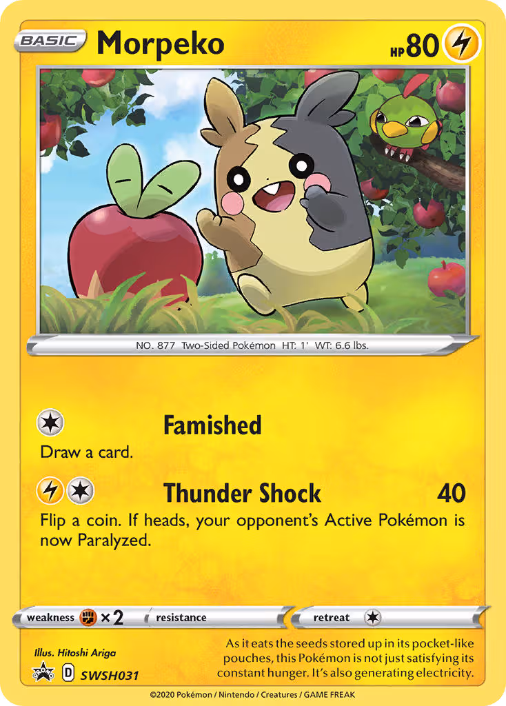 Morpeko SWSH031 Pokemon card