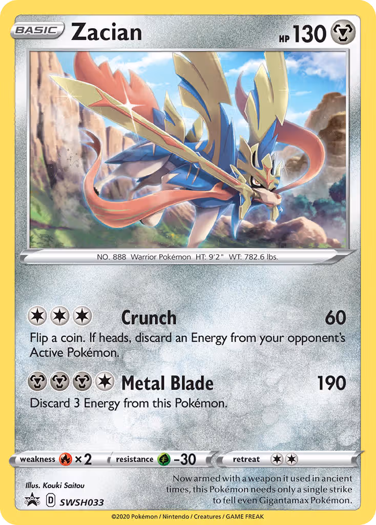 Zacian SWSH033 Pokemon card