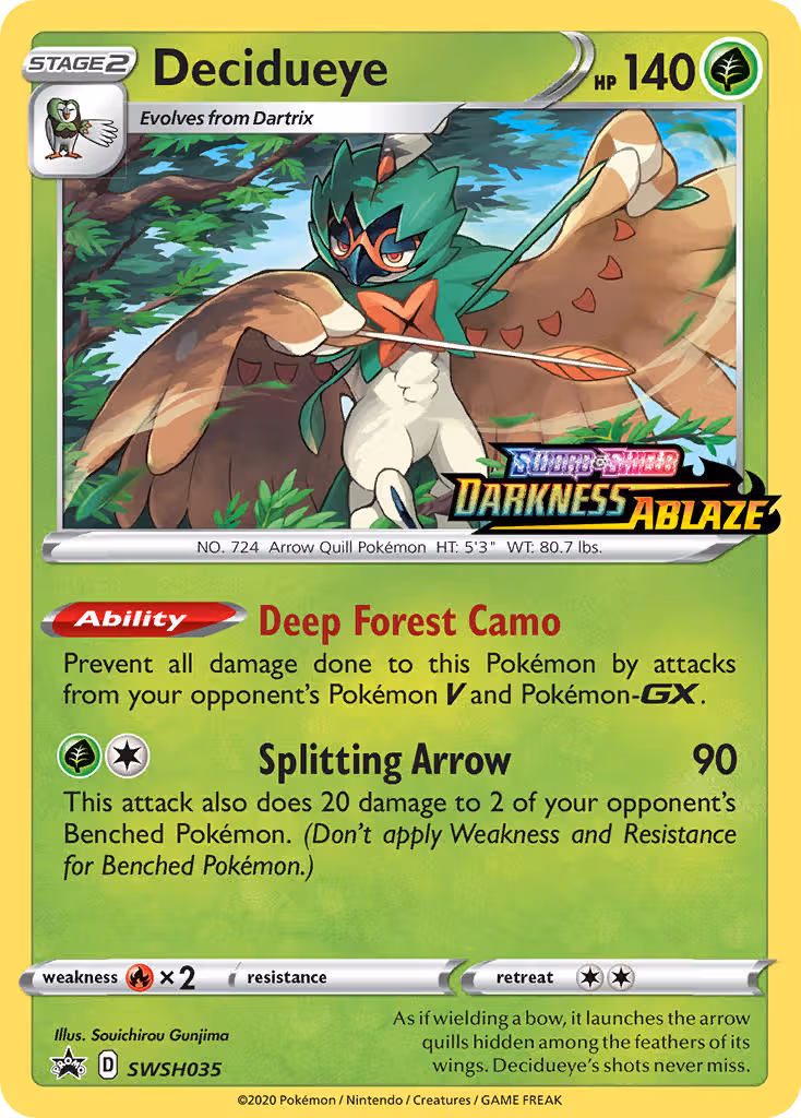 Decidueye SWSH035 Pokemon card
