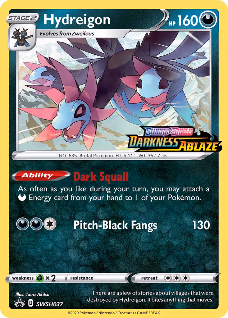 Hydreigon SWSH037 Pokemon card