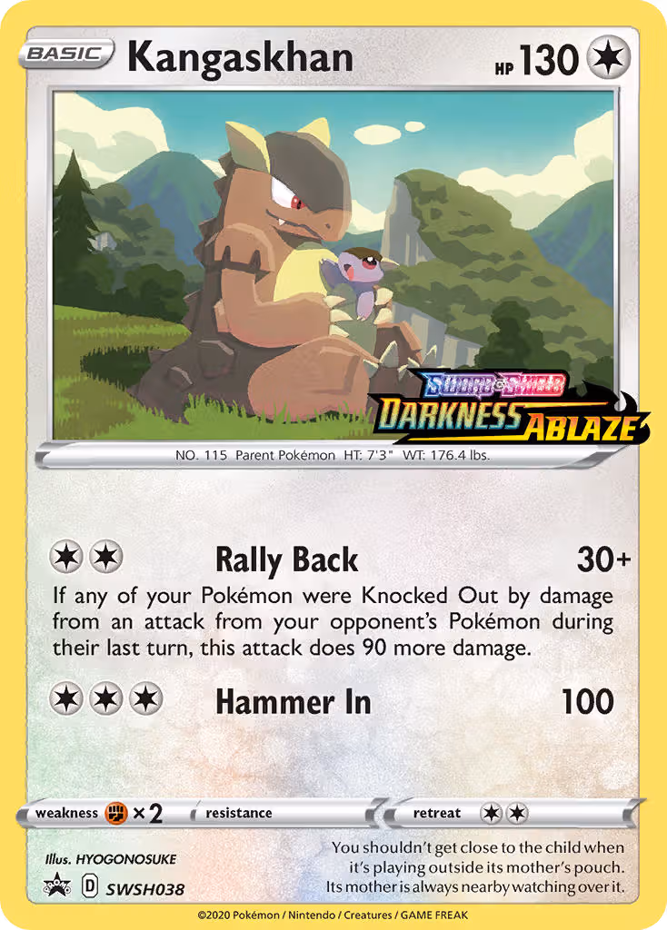 Kangaskhan SWSH038 Pokemon card