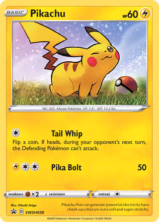 Pikachu SWSH039 Pokemon card