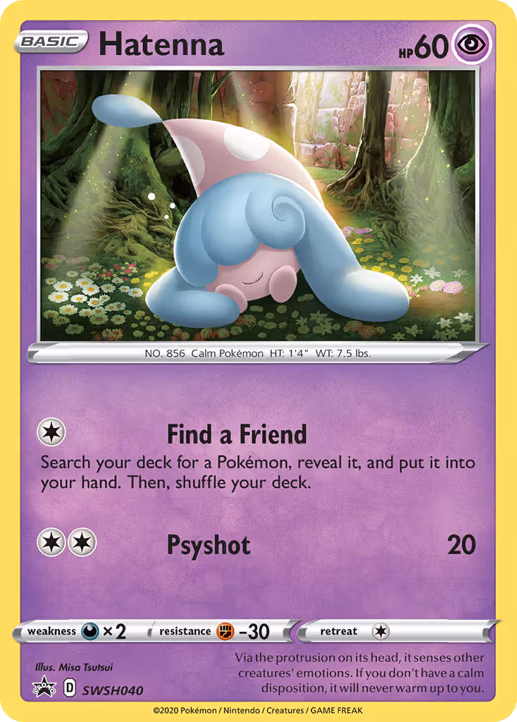 Hatenna SWSH040 Pokemon card