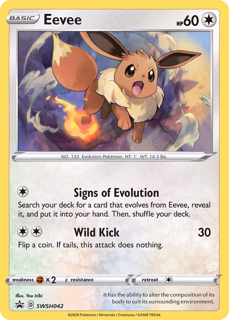 Eevee SWSH042 Pokemon card
