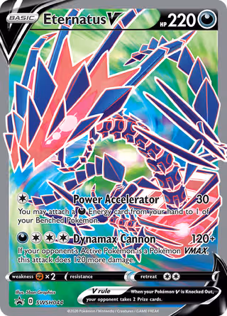 Eternatus V SWSH044 Pokemon card