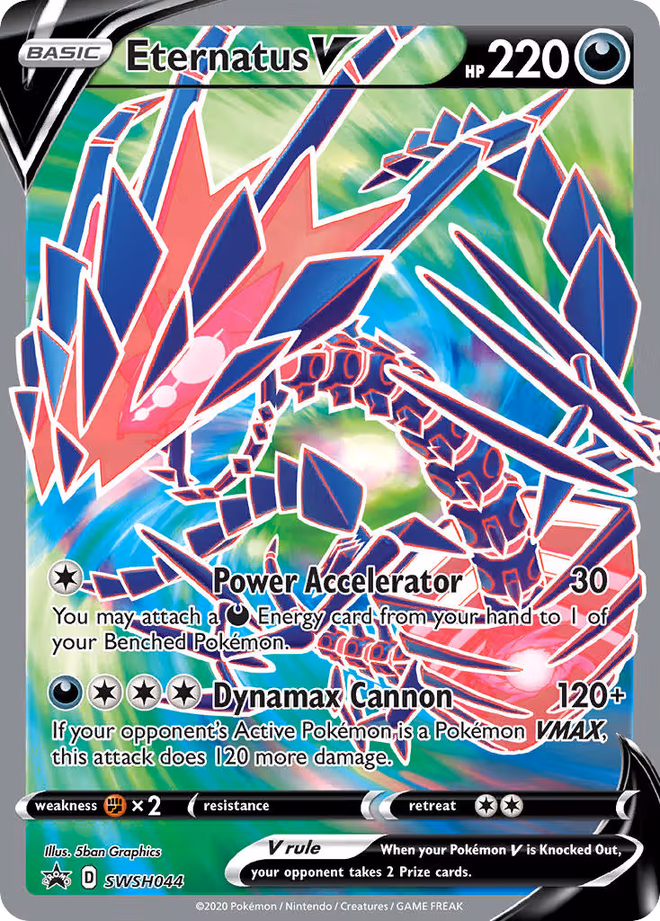 Eternatus V SWSH044 Pokemon card