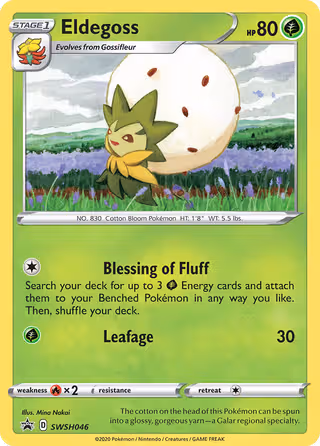Eldegoss SWSH046 Pokemon card