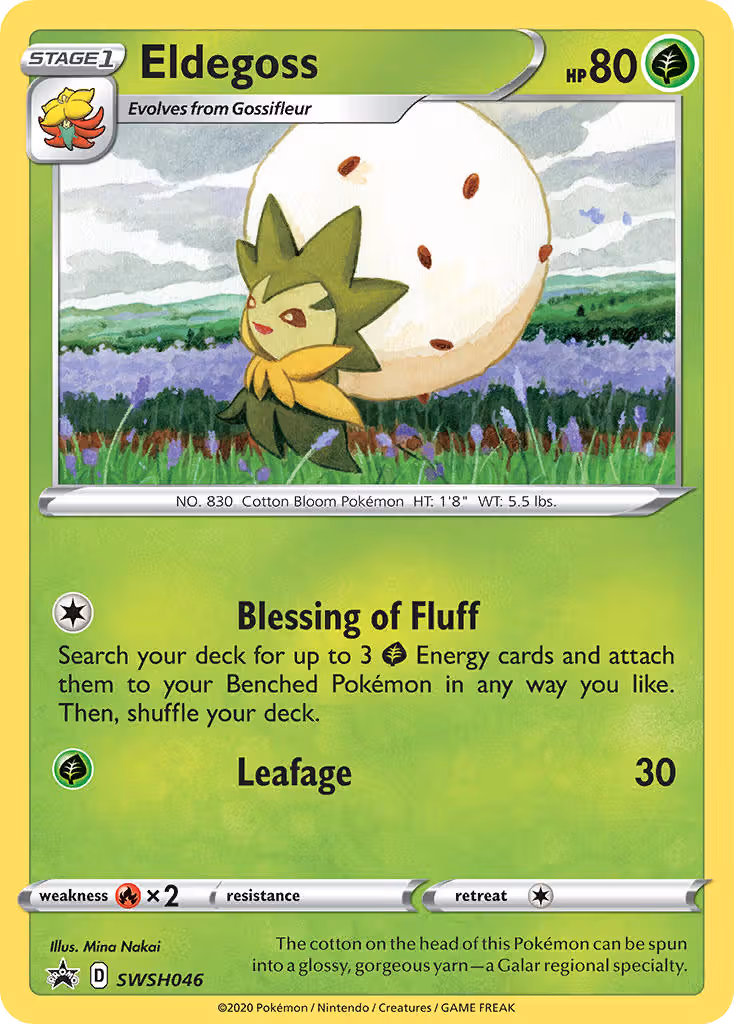 Eldegoss SWSH046 Pokemon card