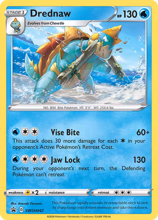 Drednaw SWSH047 Pokemon card
