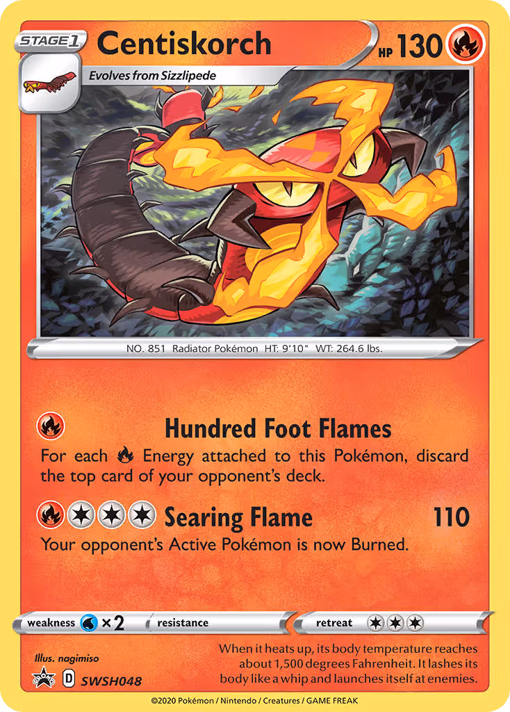 Centiskorch SWSH048 Pokemon card