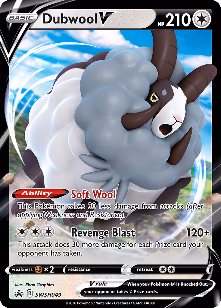 Dubwool V SWSH049 Pokemon card