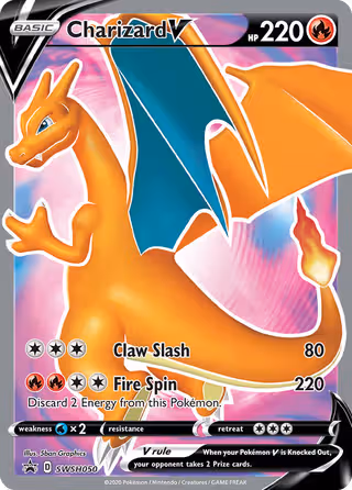 Charizard V SWSH050 Pokemon card