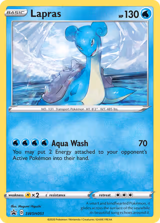 Lapras SWSH051 Pokemon card
