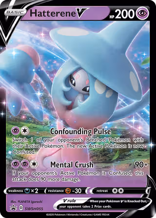 Hatterene V SWSH055 Pokemon card