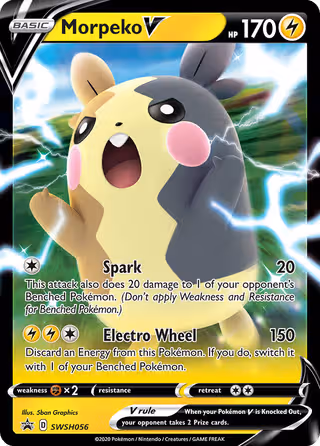Morpeko V SWSH056 Pokemon card