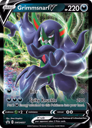 Grimmsnarl V SWSH057 Pokemon card