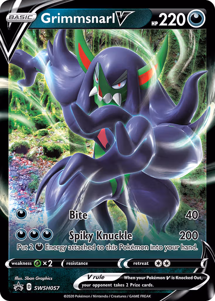 Grimmsnarl V SWSH057 Pokemon card