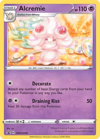 Alcremie SWSH058 Pokemon card
