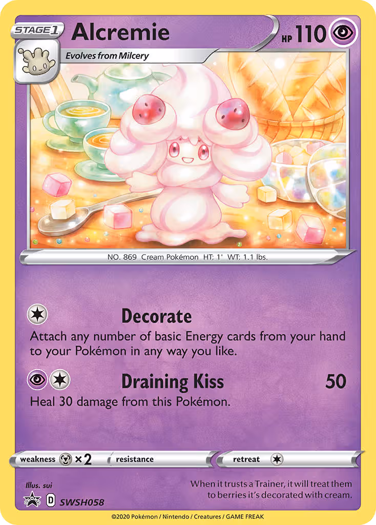 Alcremie SWSH058 Pokemon card