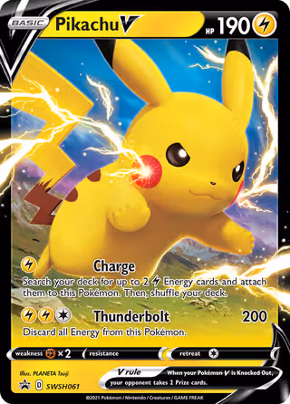 Pikachu V SWSH061 Pokemon card