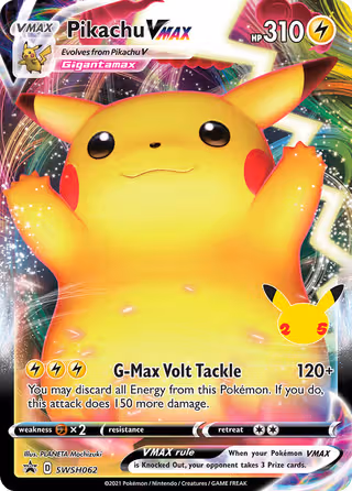 Pikachu VMAX SWSH062 Pokemon card