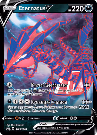 Eternatus V SWSH064 Pokemon card