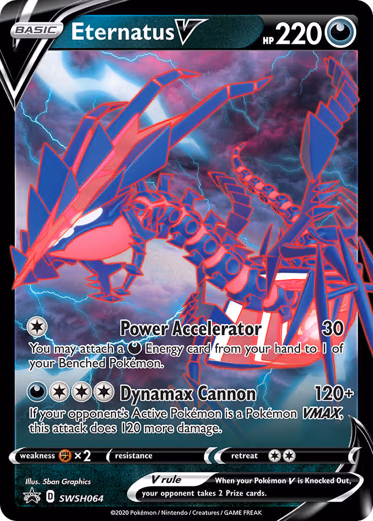 Eternatus V SWSH064 Pokemon card