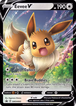 Eevee V SWSH065 Pokemon card