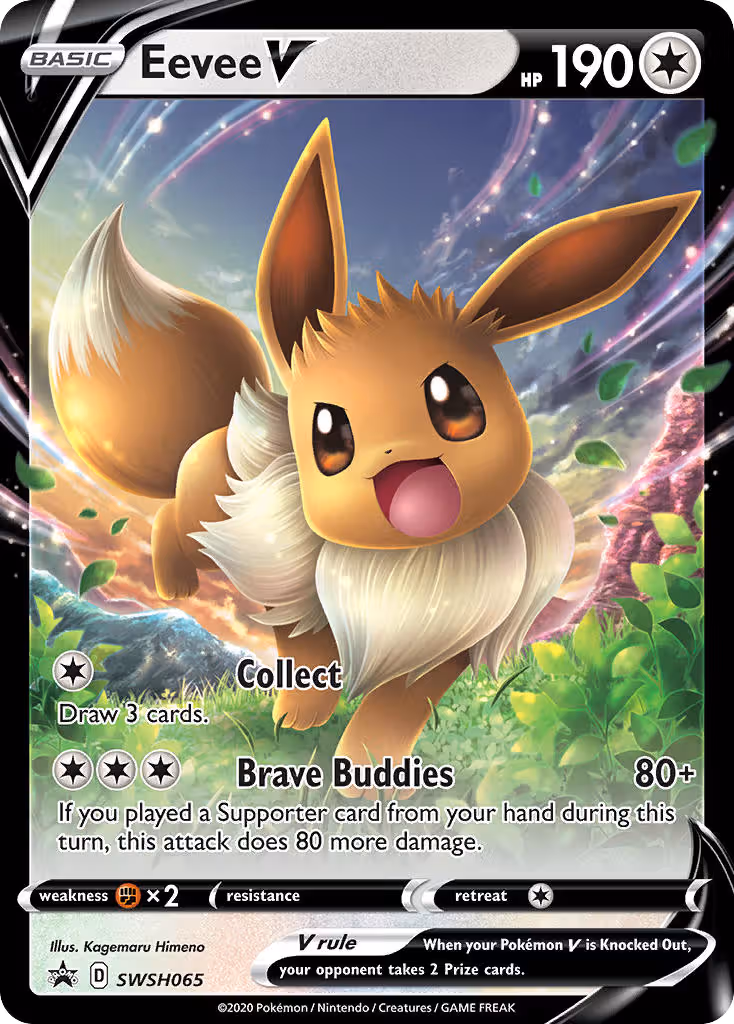 Eevee V SWSH065 Pokemon card