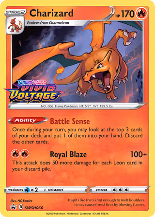 Charizard SWSH066 Pokemon card