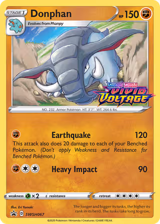 Donphan SWSH067 Pokemon card