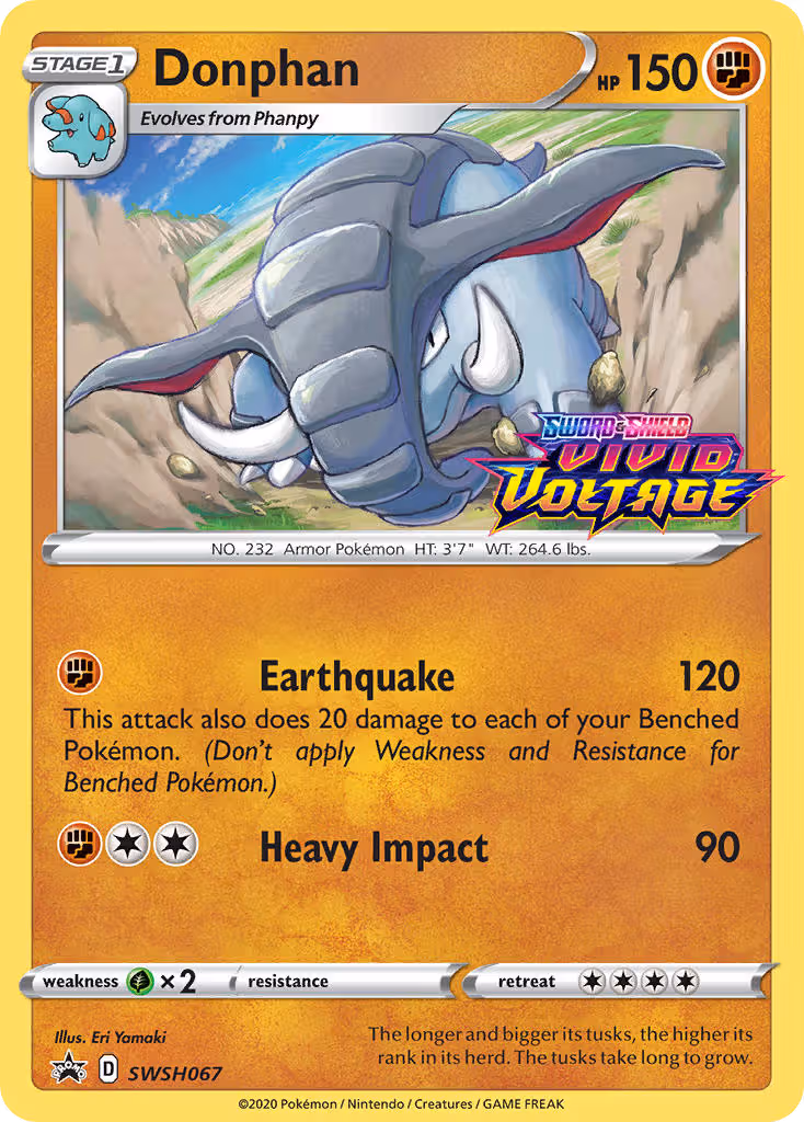 Donphan SWSH067 Pokemon card
