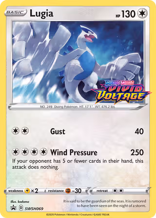 Lugia SWSH069 Pokemon card