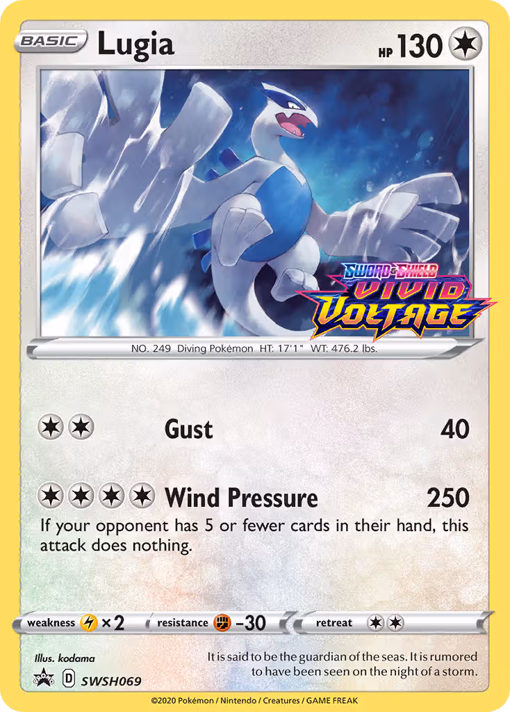 Lugia SWSH069 Pokemon card