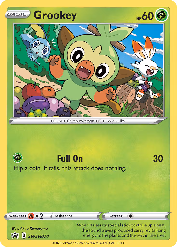 Grookey SWSH070 Pokemon card