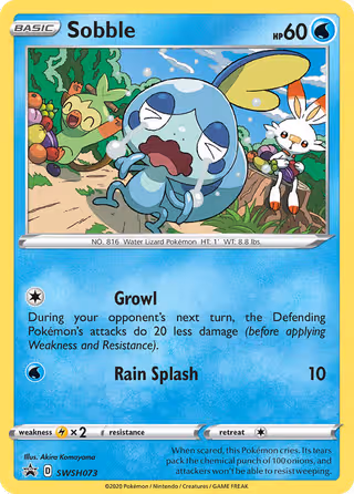 Sobble SWSH073 Pokemon card