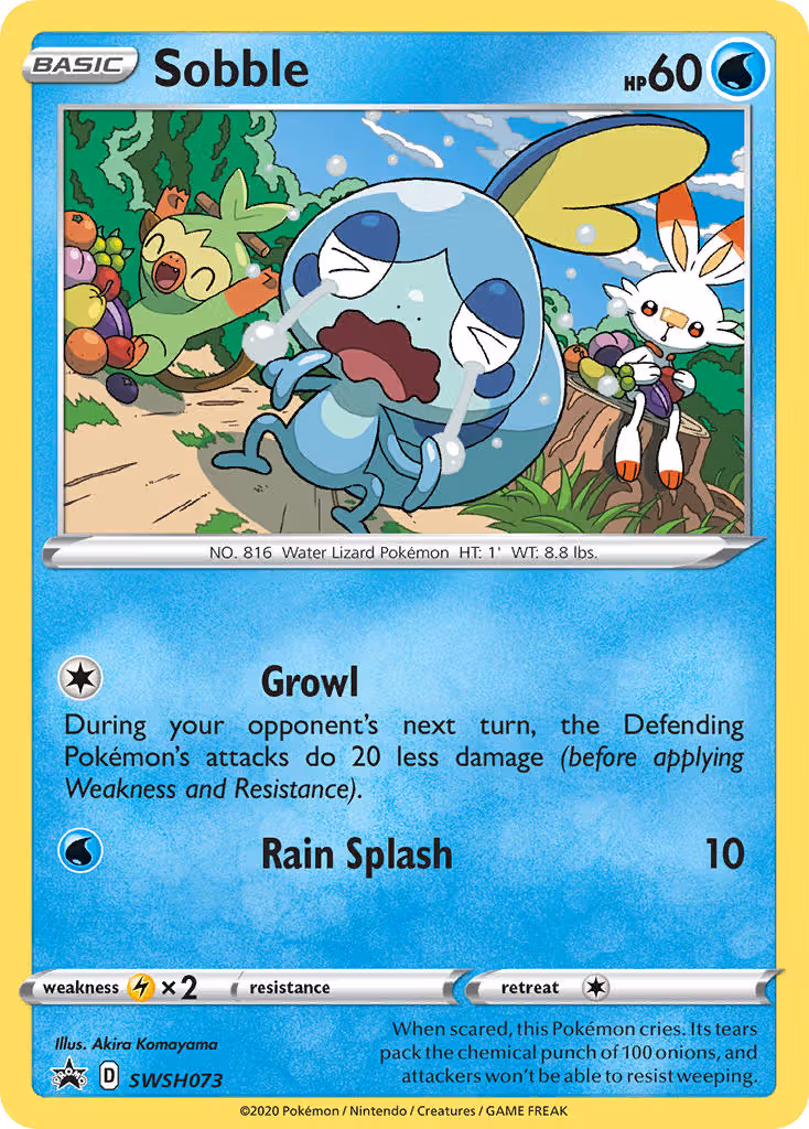 Sobble SWSH073 Pokemon card