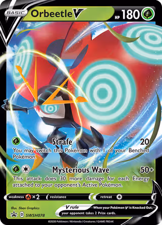 Orbeetle V SWSH078 Pokemon card