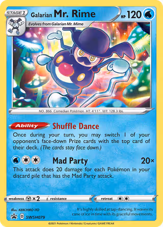 Galarian Mr. Rime SWSH079 Pokemon card