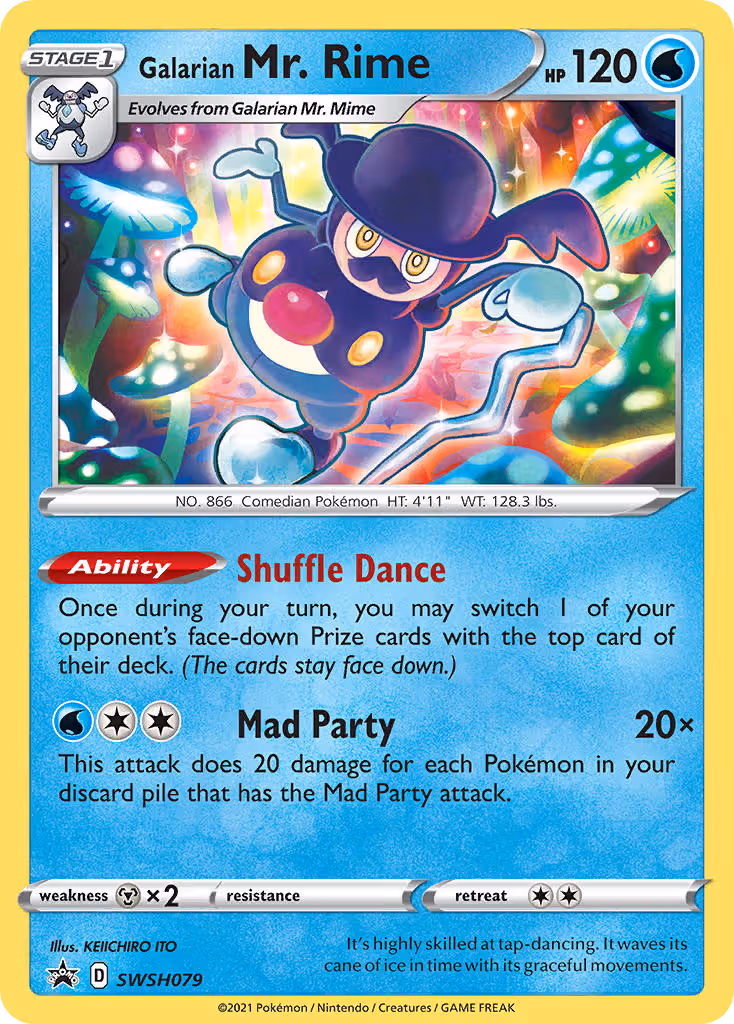 Galarian Mr. Rime SWSH079 Pokemon card