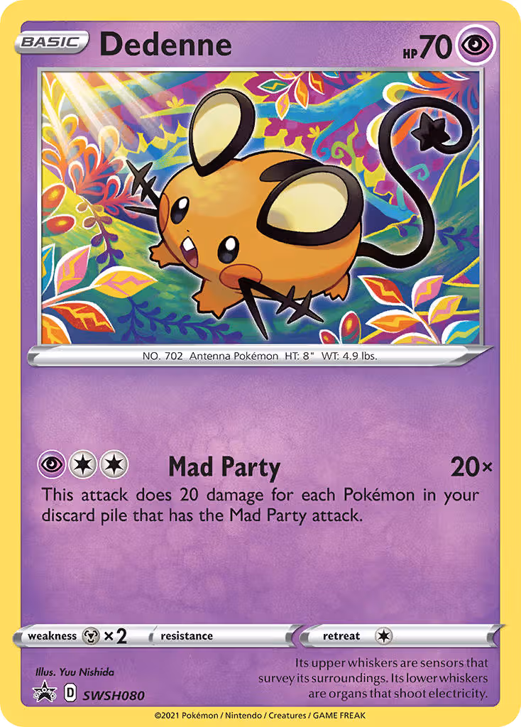 Dedenne SWSH080 Pokemon card