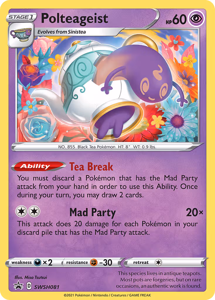 Polteageist SWSH081 Pokemon card